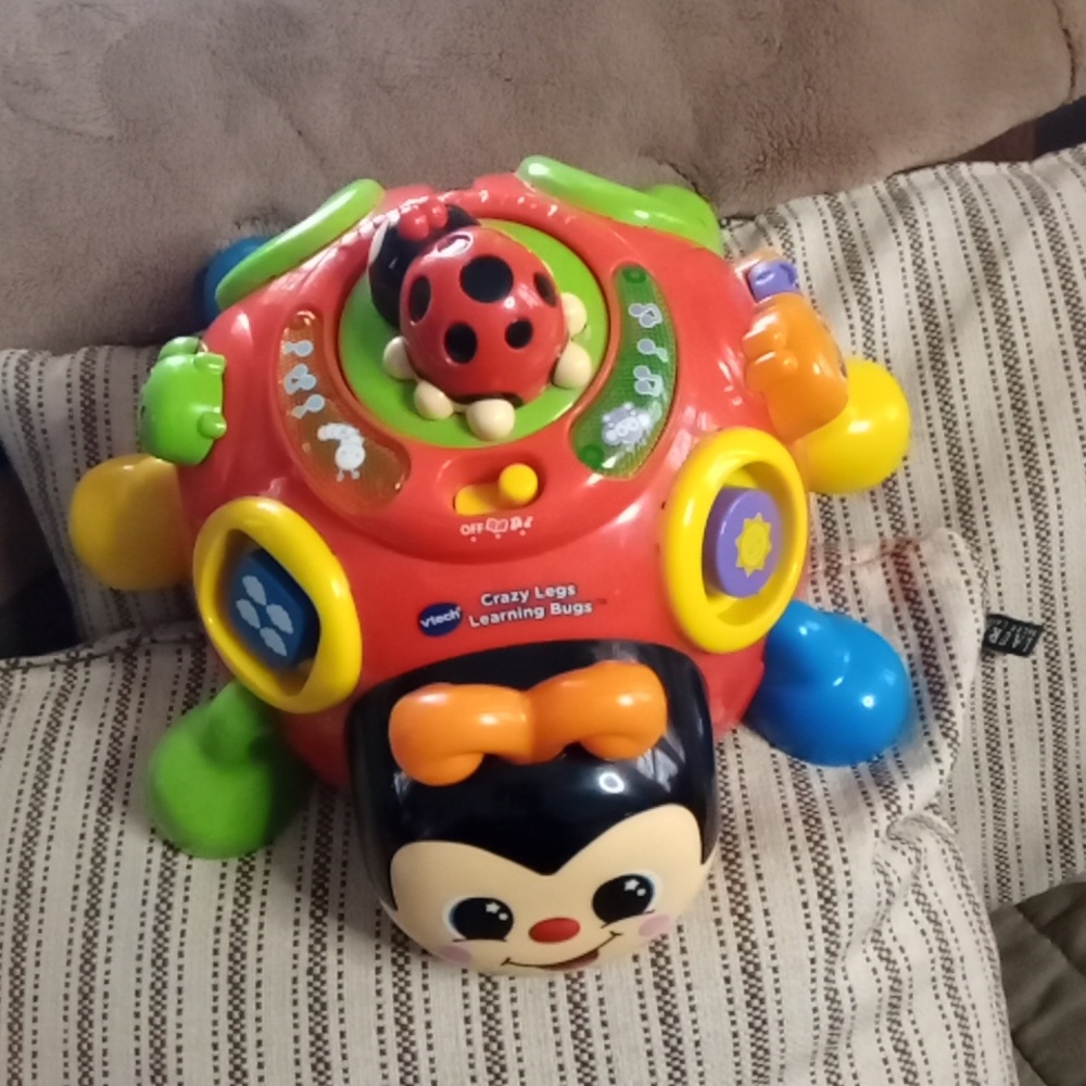 Crazy Legs Learning Bugs Toy - Red and Black V - Tech GUC
